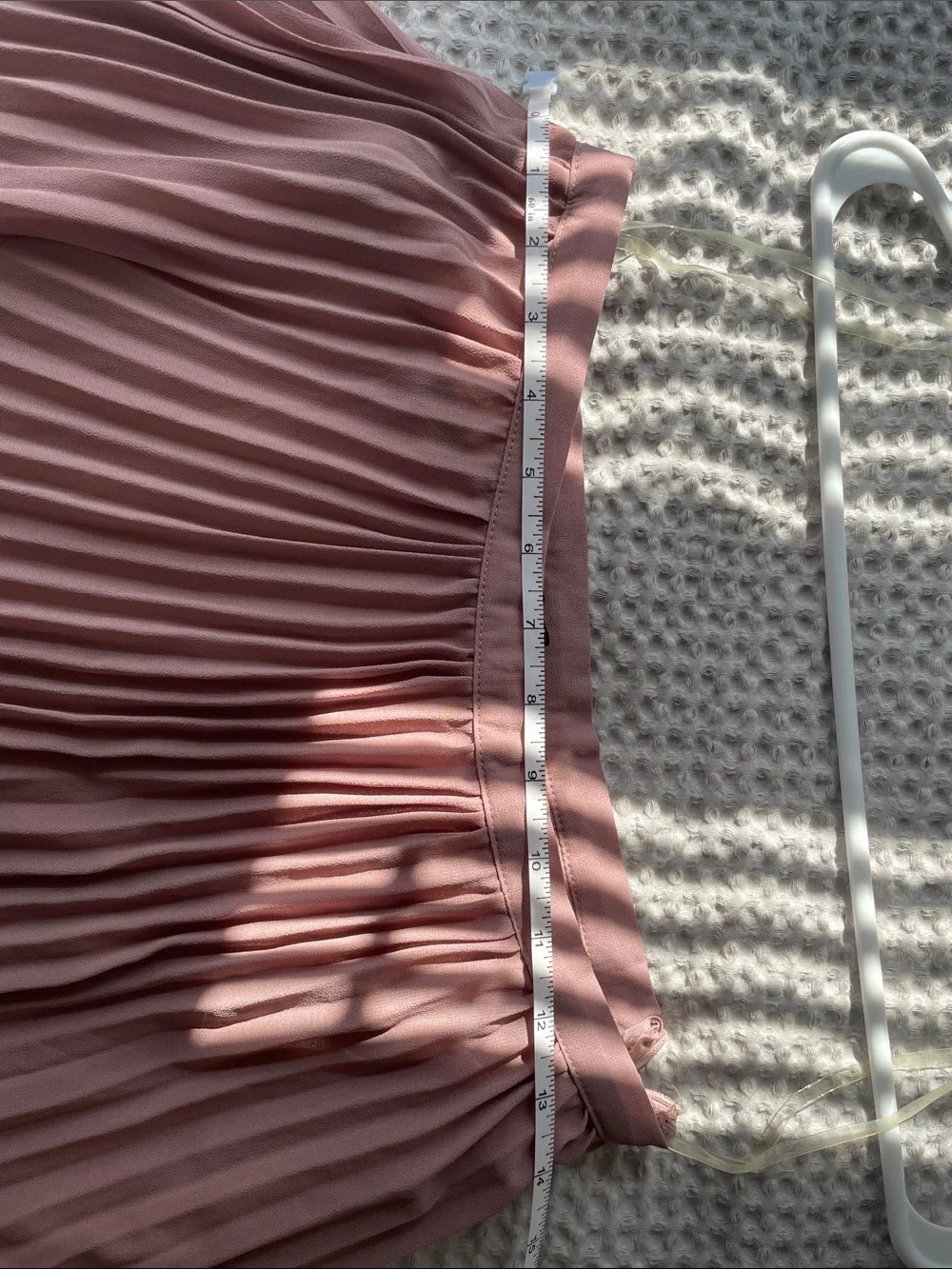 Boohoo Dusty Pink Pleated Maxi Skirt
